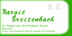 margit breitenbach business card